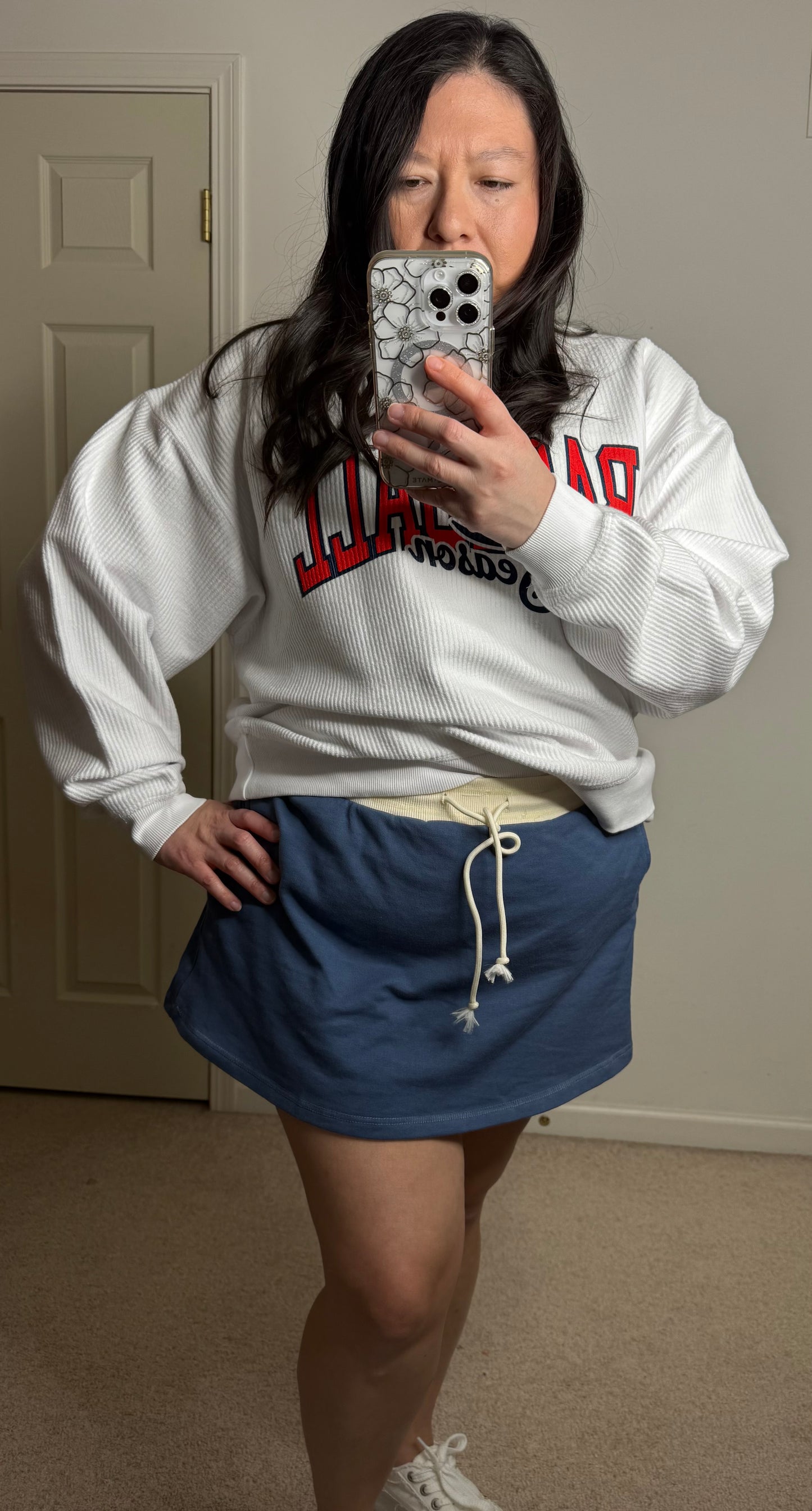 Deysy- Navy French Terry Skort