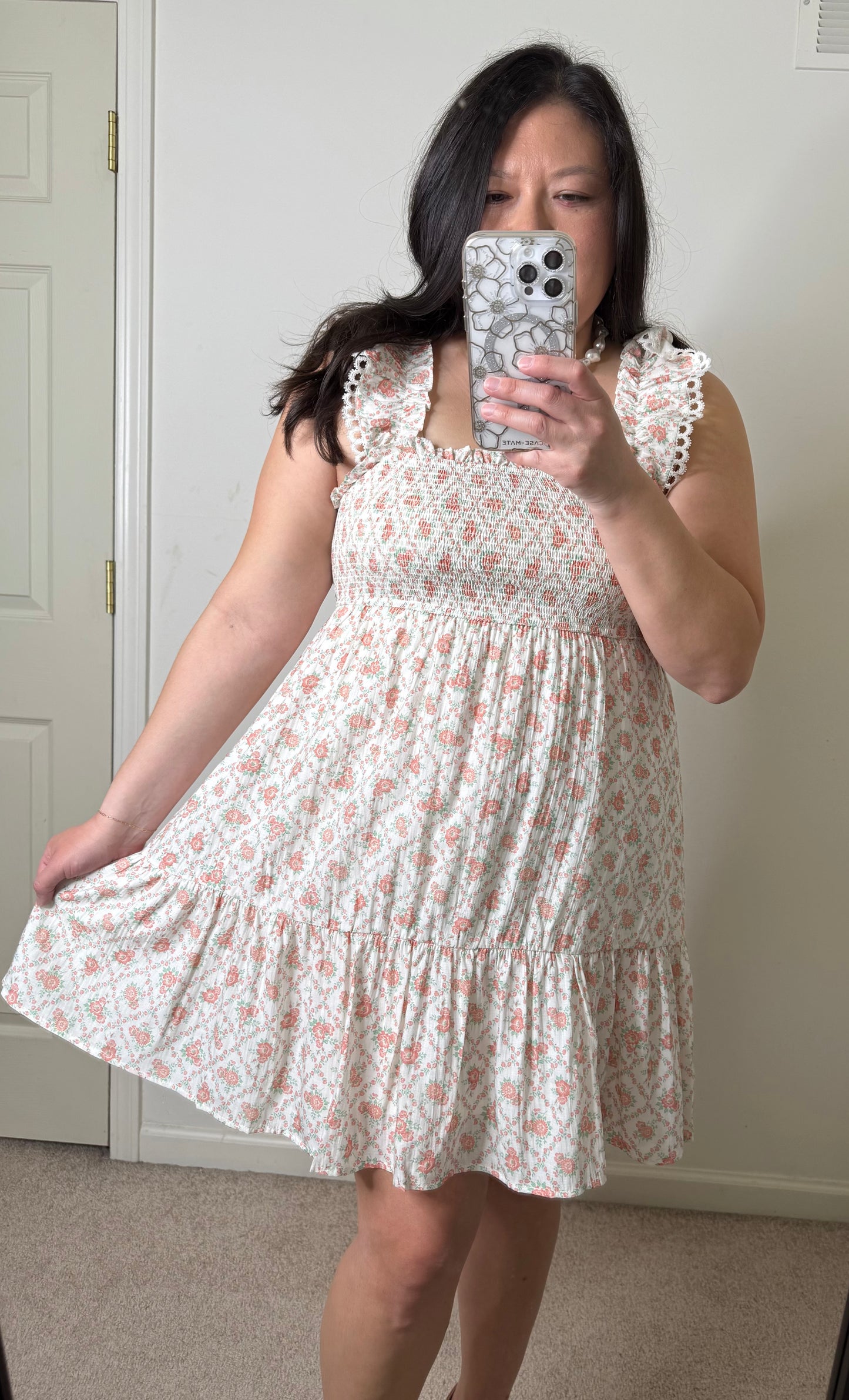 Abby Smocked Mini Dress