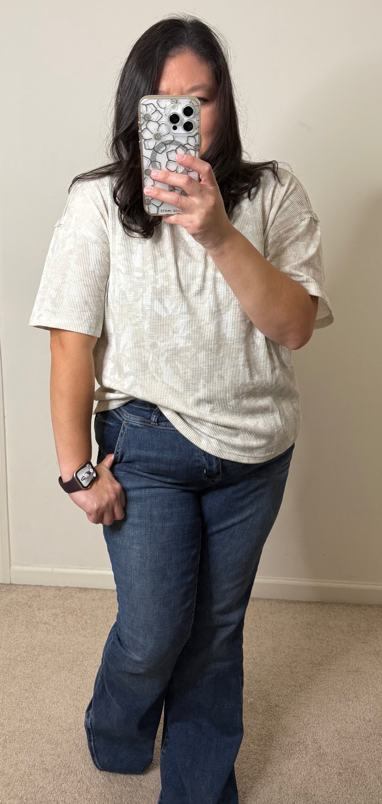 Kimberly Camo Ribbed Shirt