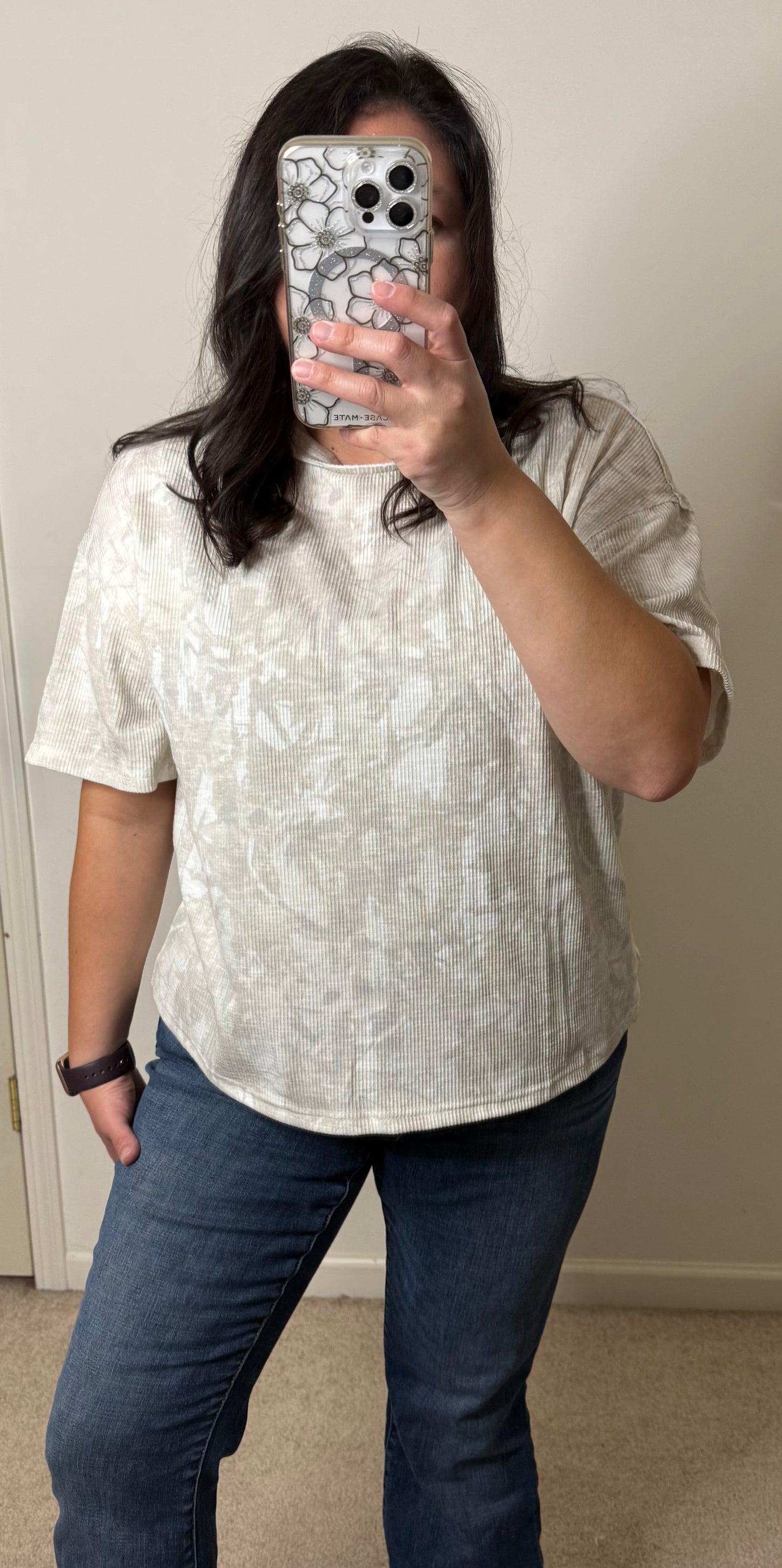 Kimberly Camo Ribbed Shirt