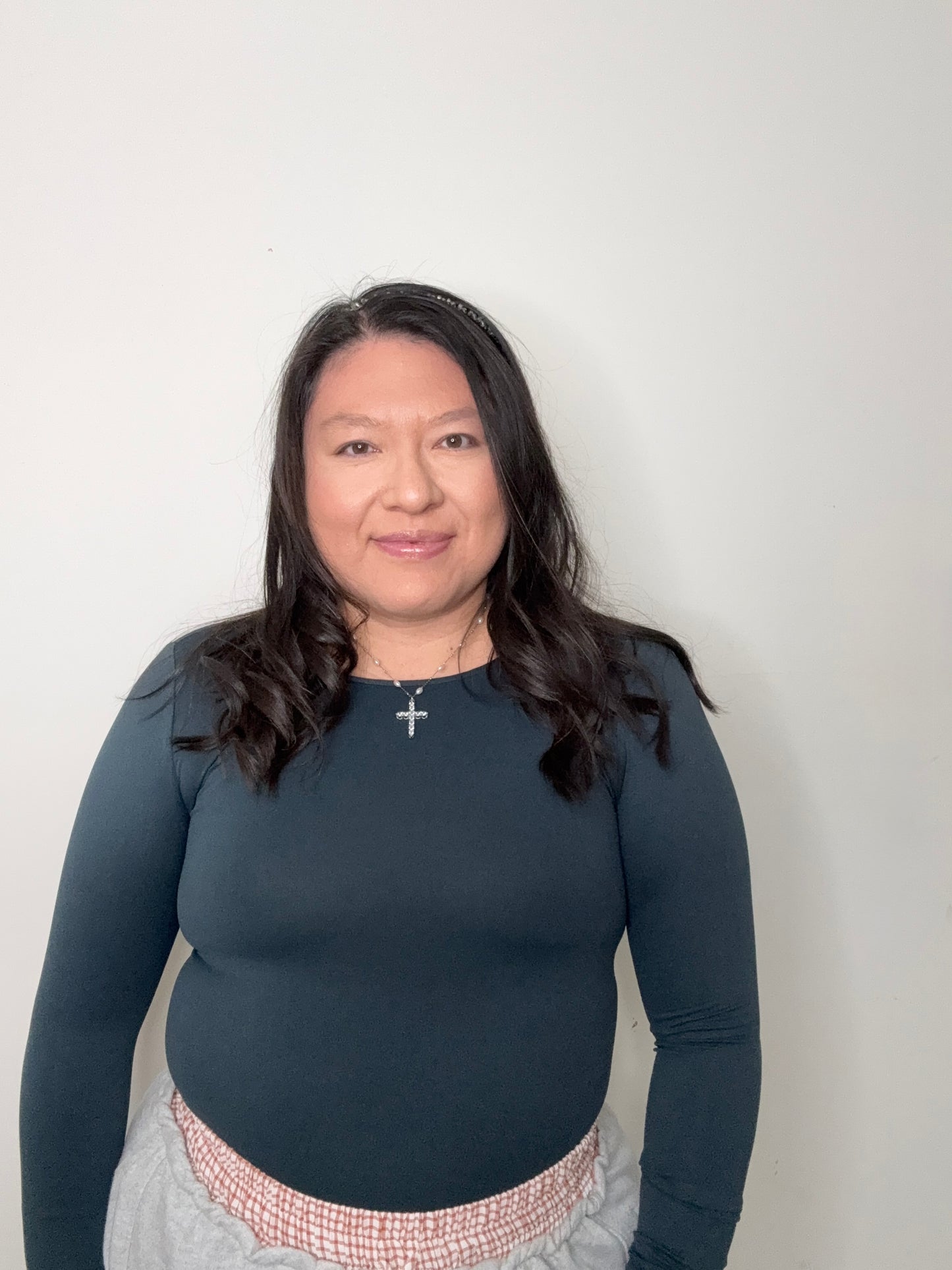 Green Long Sleeve Layering Top