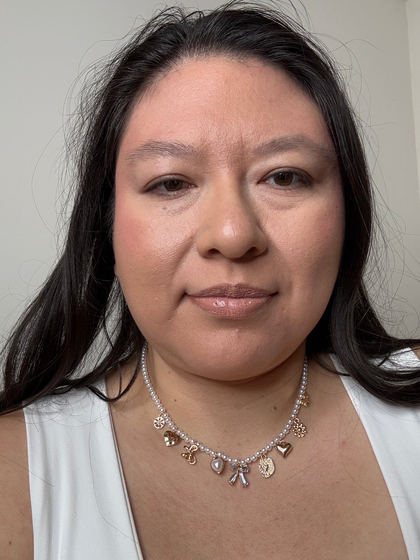 Keni Charm Pearl Necklace