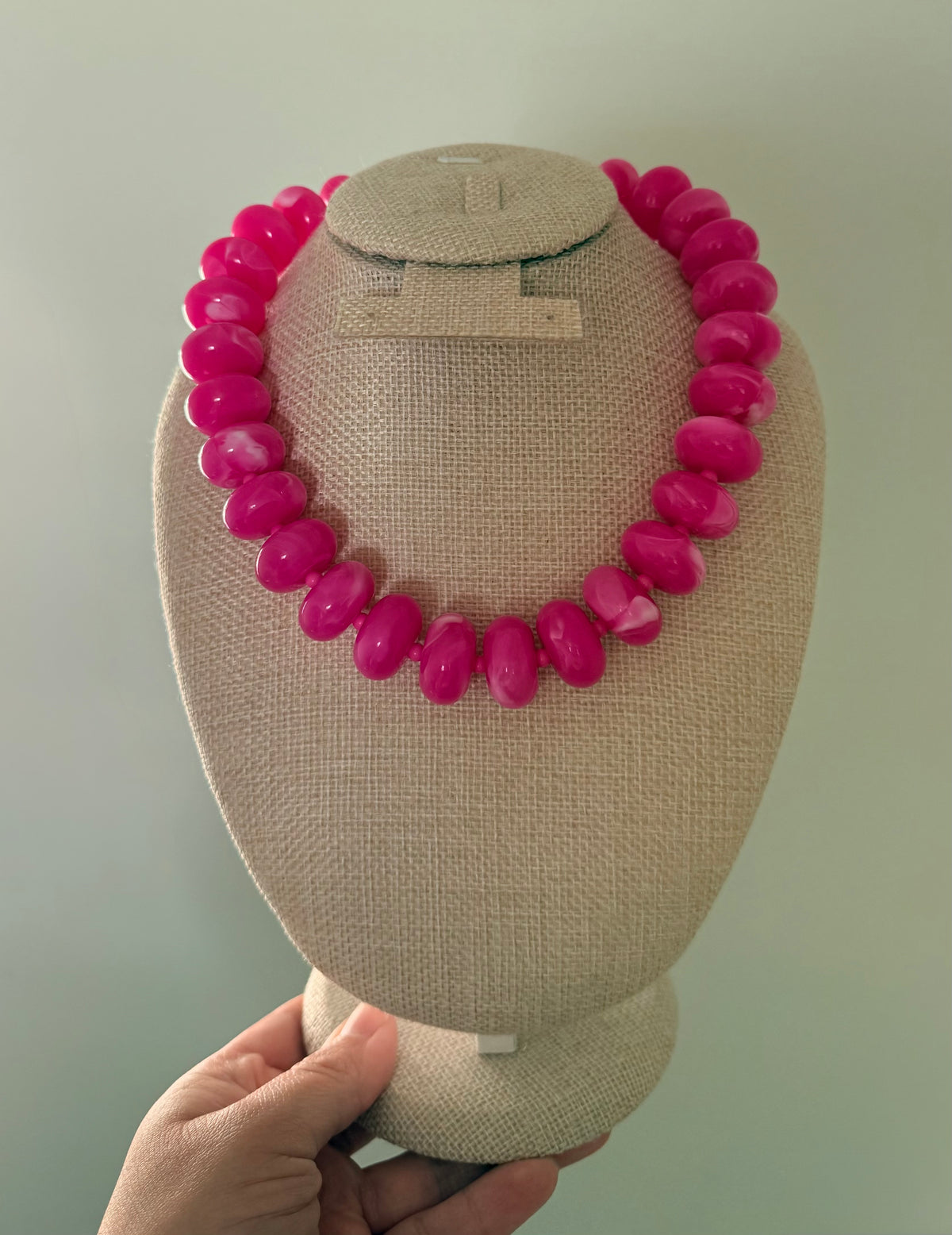 Chunky Hot Pink Necklace