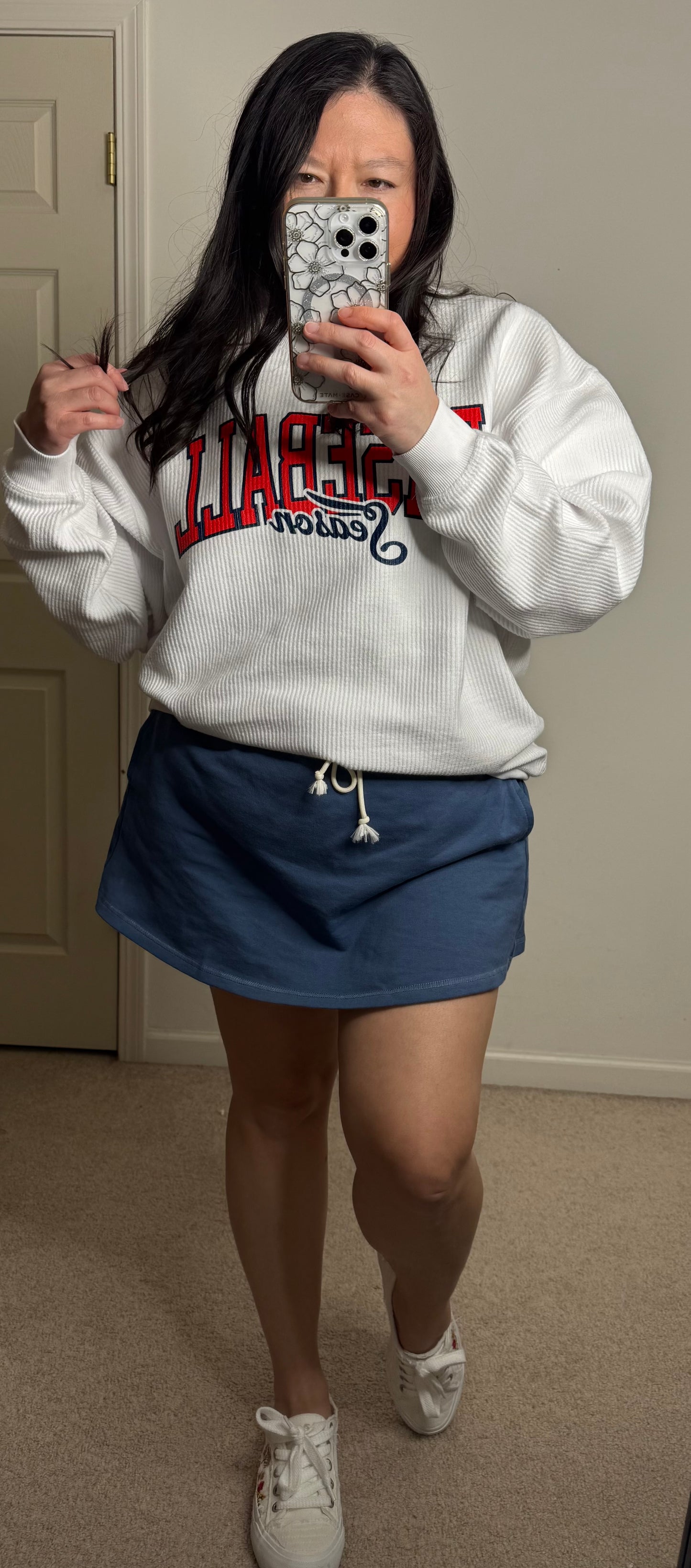 Deysy- Navy French Terry Skort