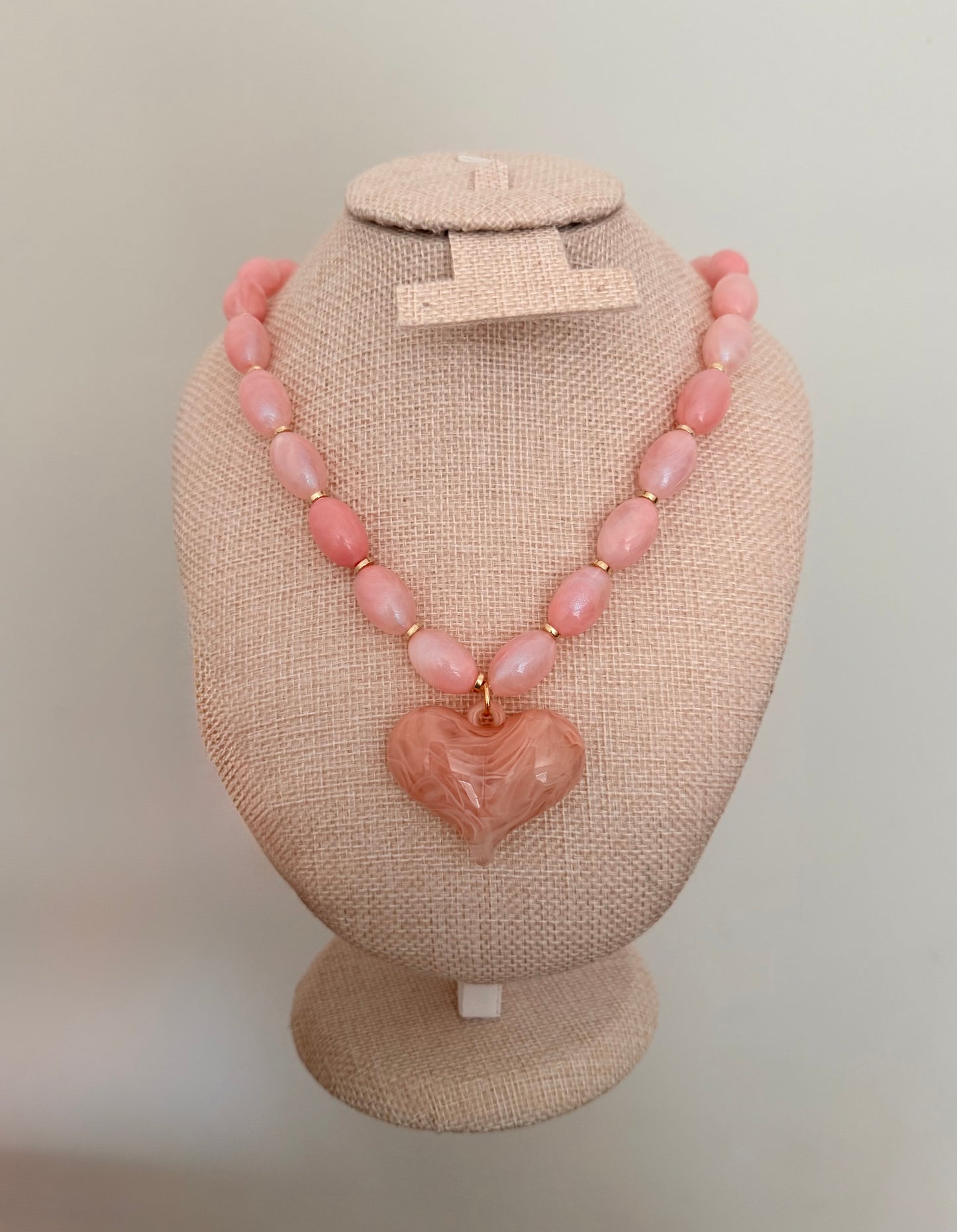 Kayla -  Pink beaded Necklace