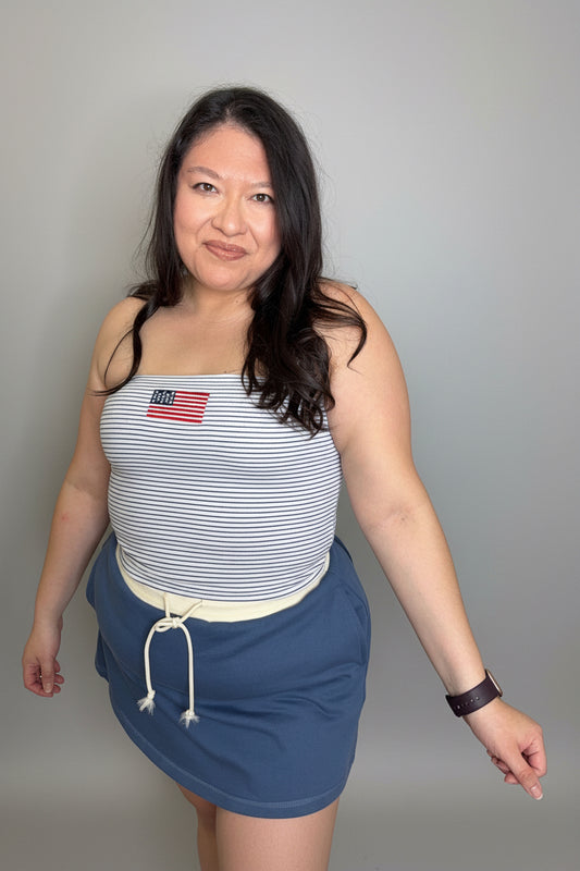 Kimberly- Flag Tube Top
