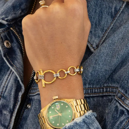 2 Tone Medium Bracelet