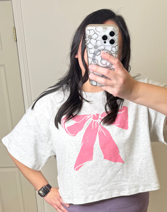 Cambria - Bow Crop Tee