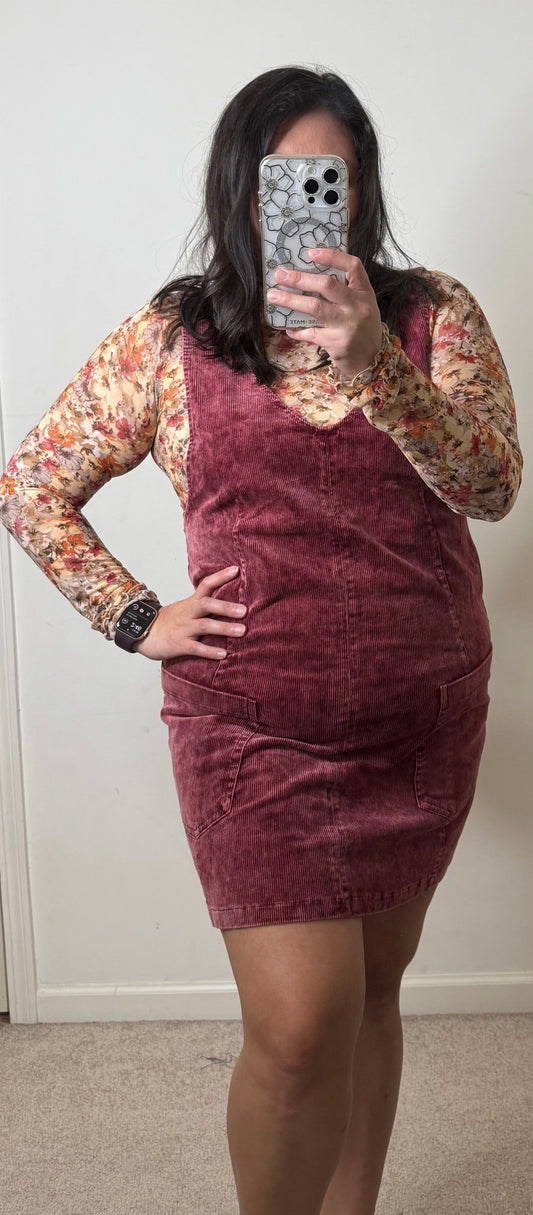 Julienne Corduroy Overall Dress