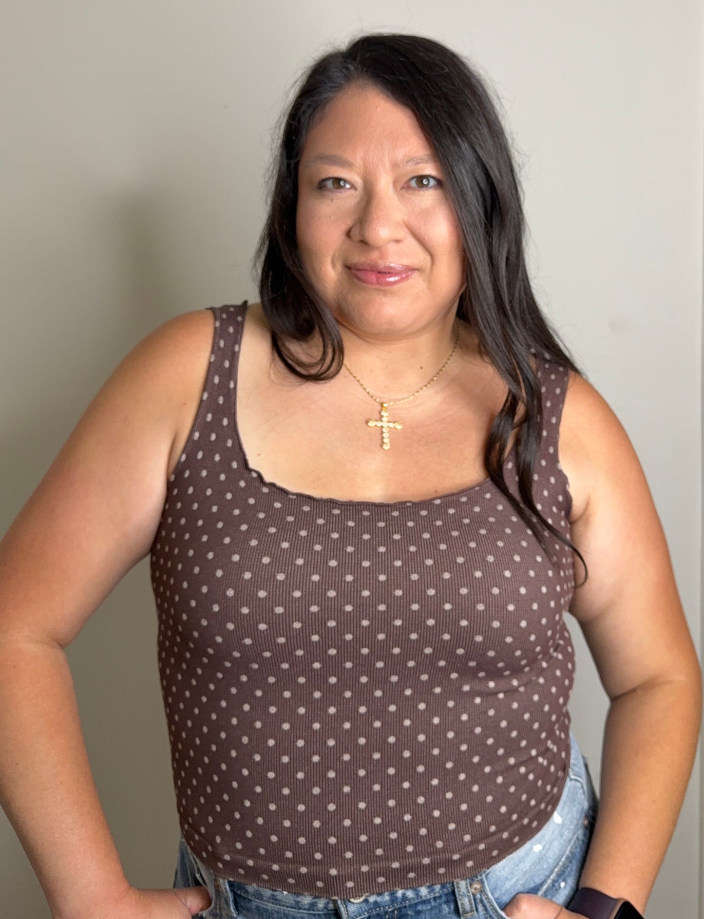 Alyna- Polka Dot Tank