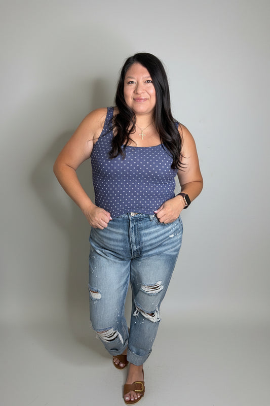 Alyna- Polka Dot Tank