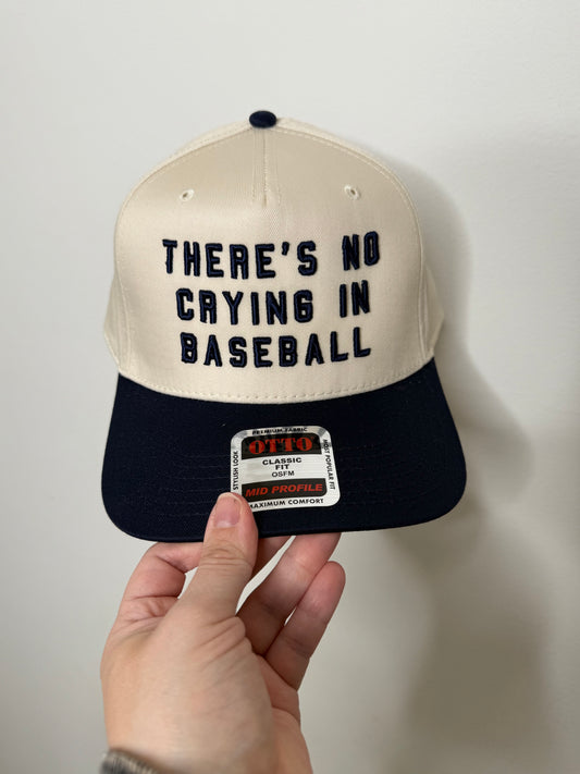 "There's No Crying in Baseball" Cap