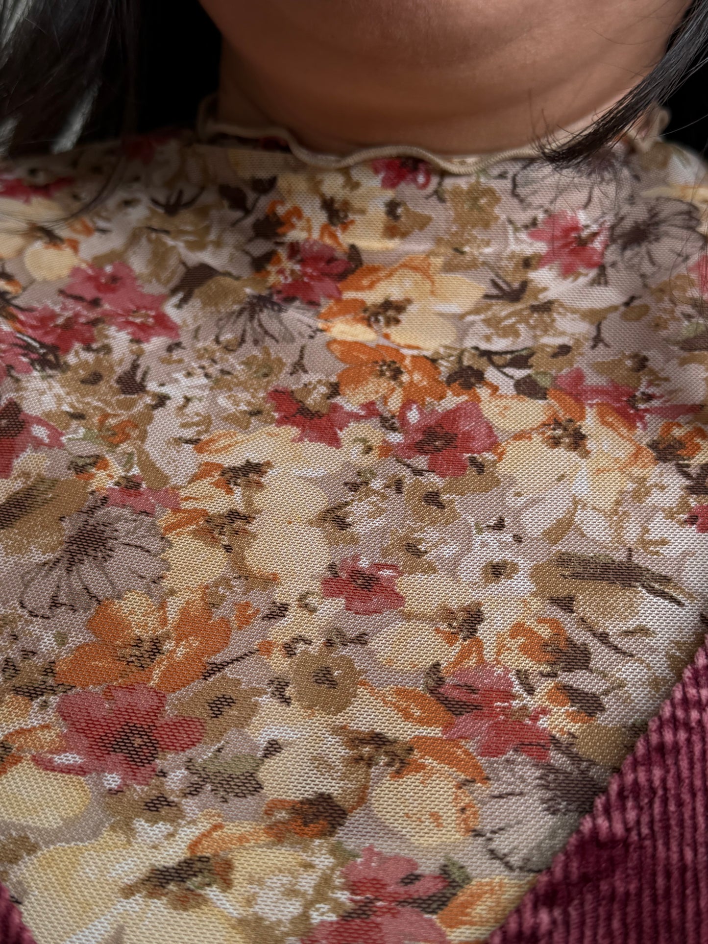 Gracie Floral Mesh Long Sleeve