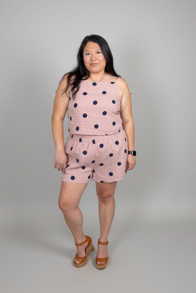 Mary Polka Dot Linen set