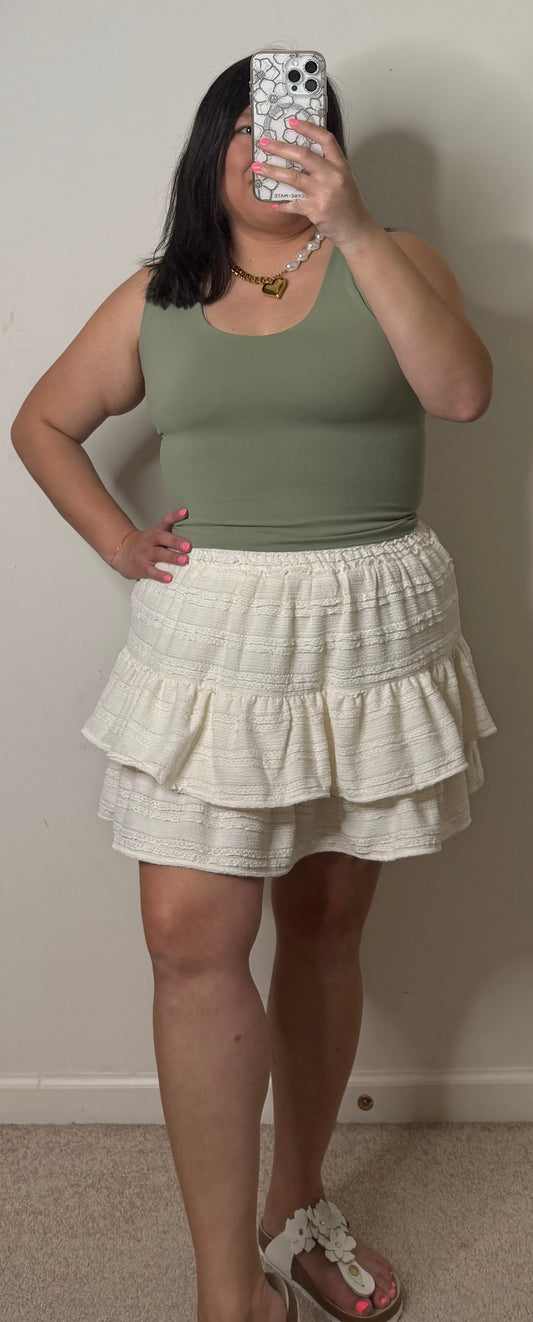 Bexi Double Layered Top- Green