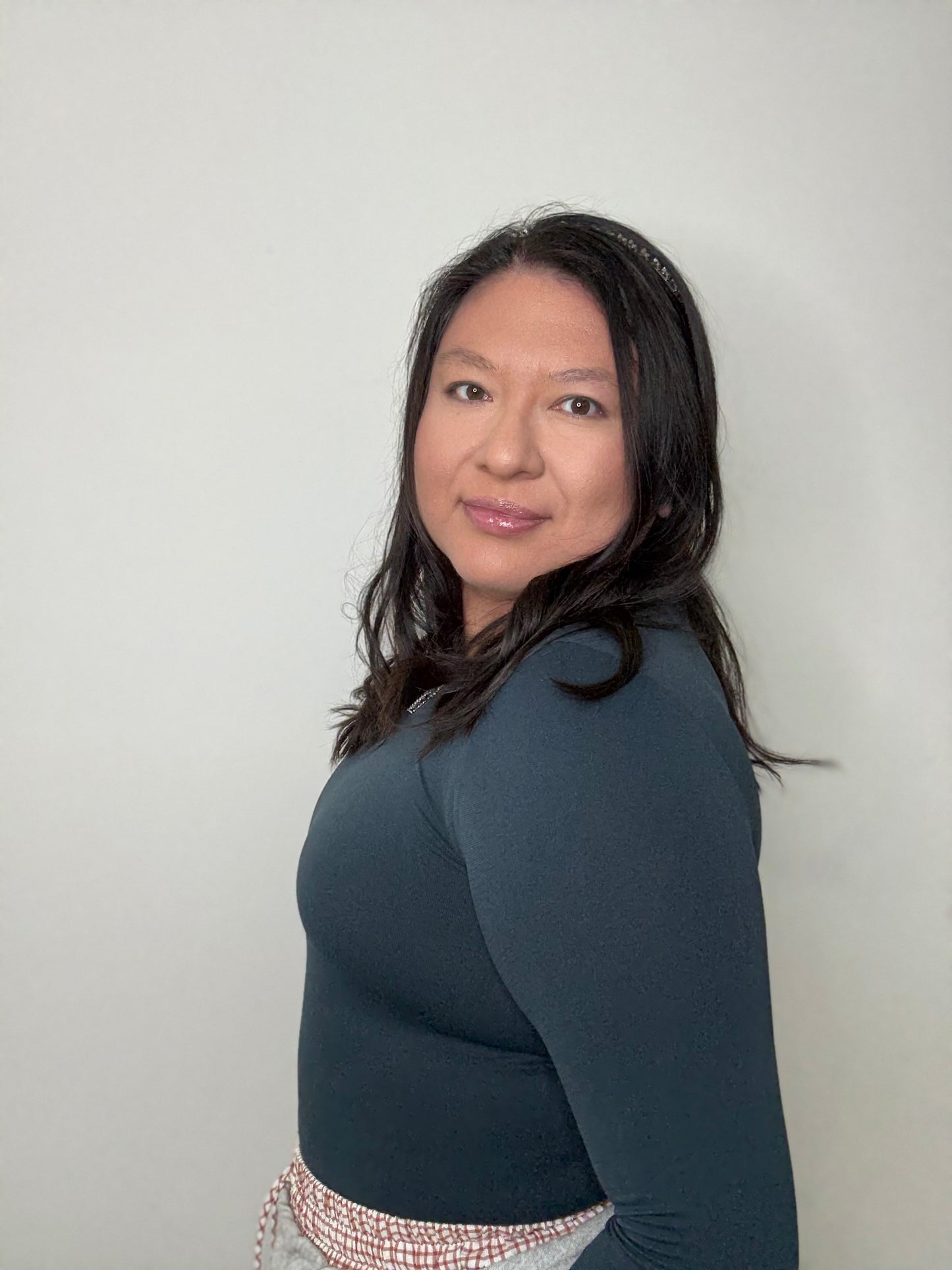 Green Long Sleeve Layering Top