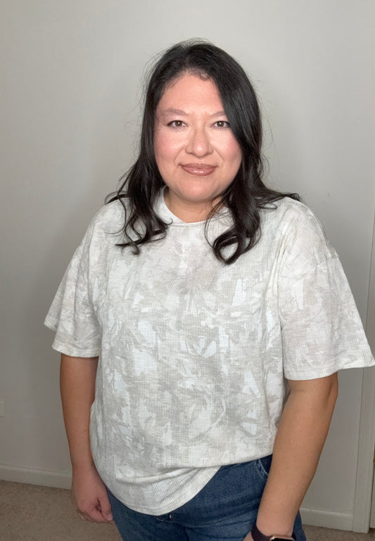 Kimberly Camo Ribbed Shirt