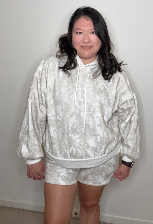 Zels- Camo Hoodie and Short Set