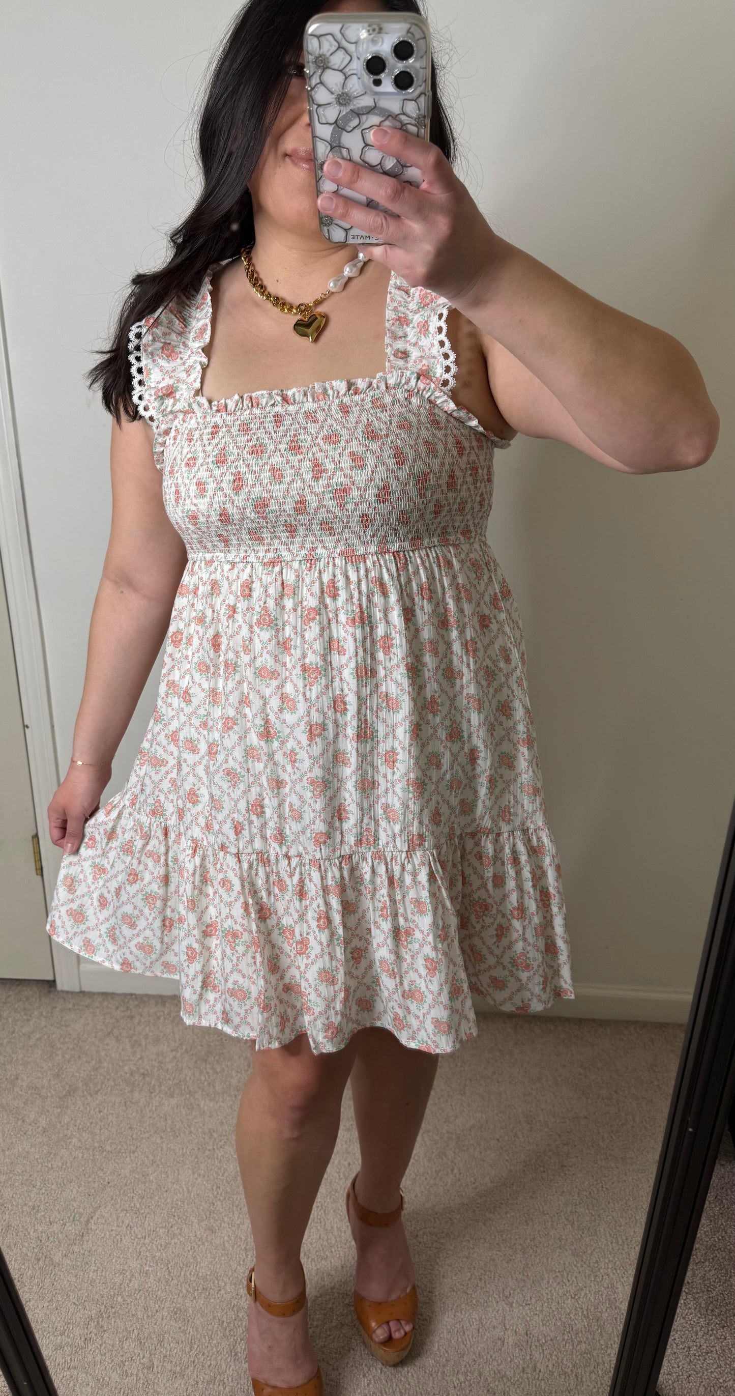 Abby Smocked Mini Dress
