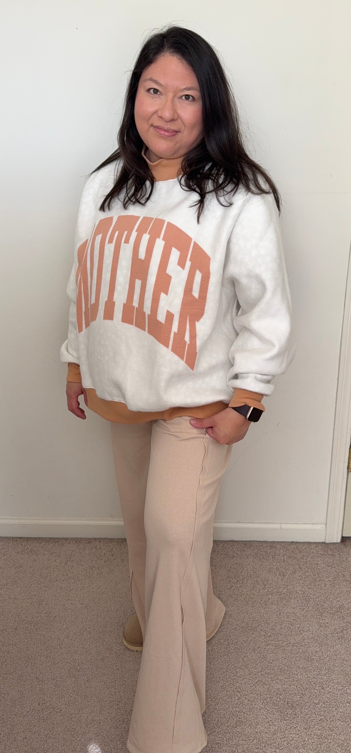 Amparo Mock Neck - Fawn / Mother