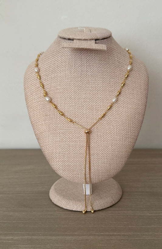 Kimberly Long Pearl Necklace