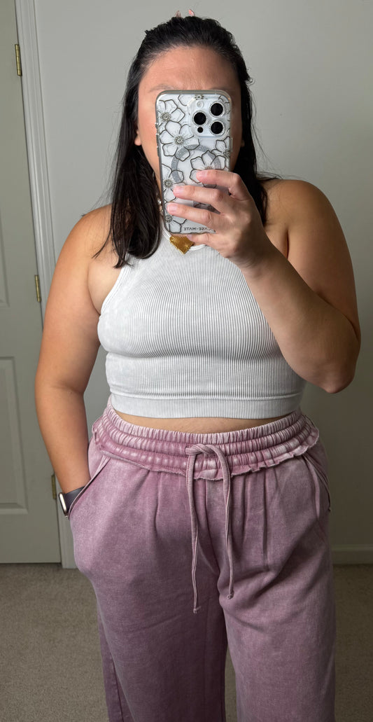 Acid Wash Fleece Sweatpants
