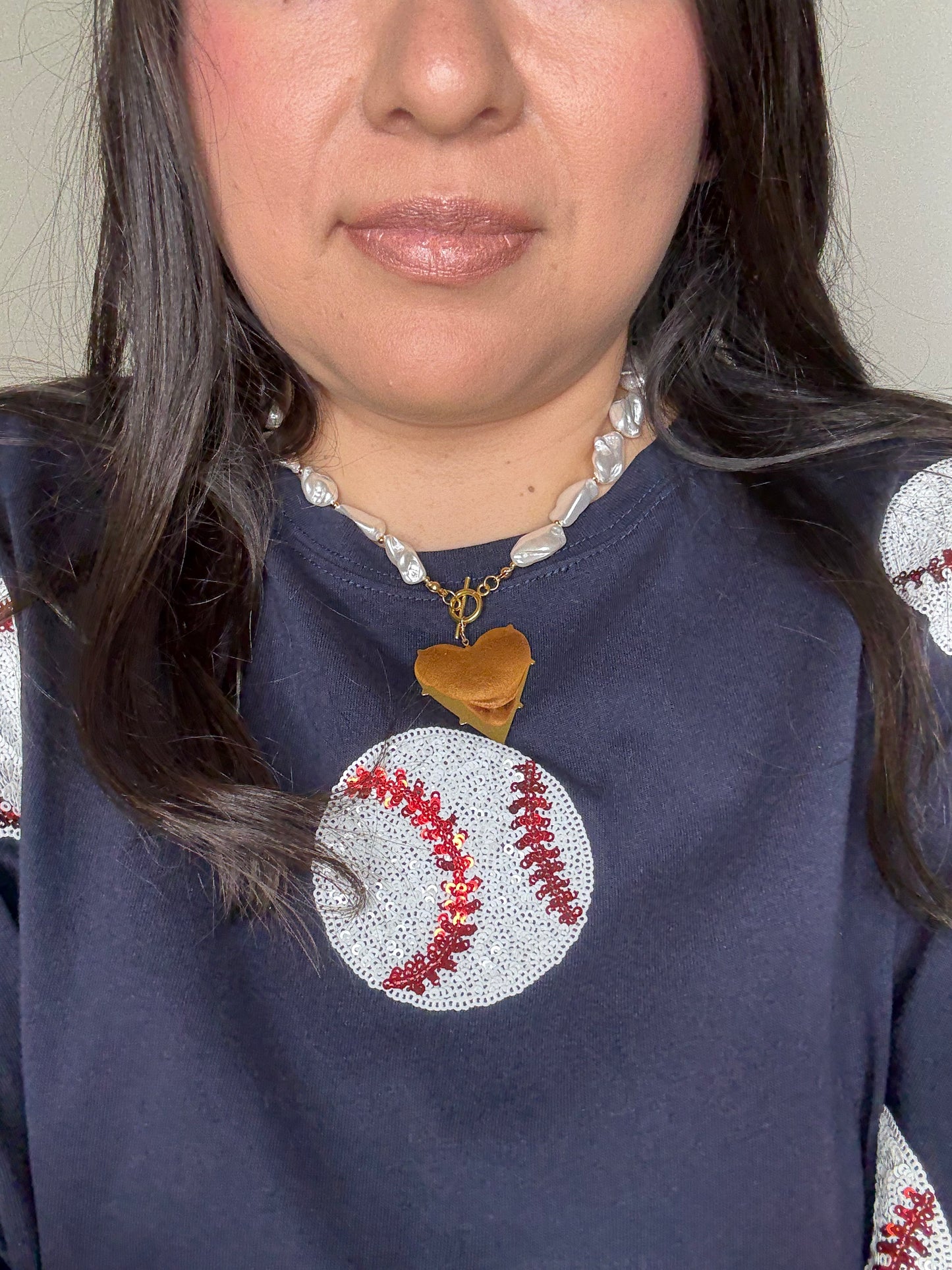 Heart Pearl Necklace